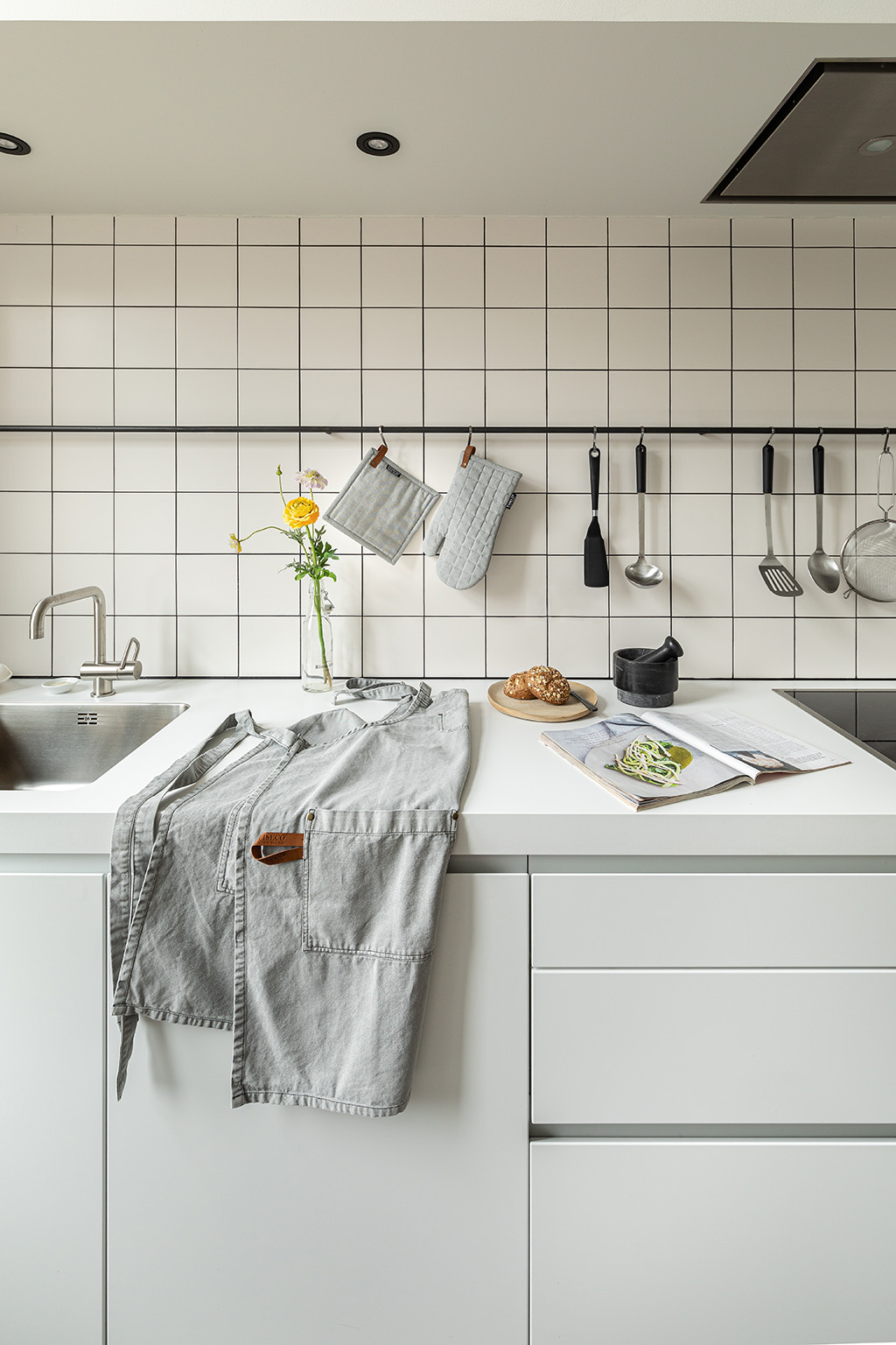 Potholder HAVANA - SET/2 - 20x20 cm, light grey