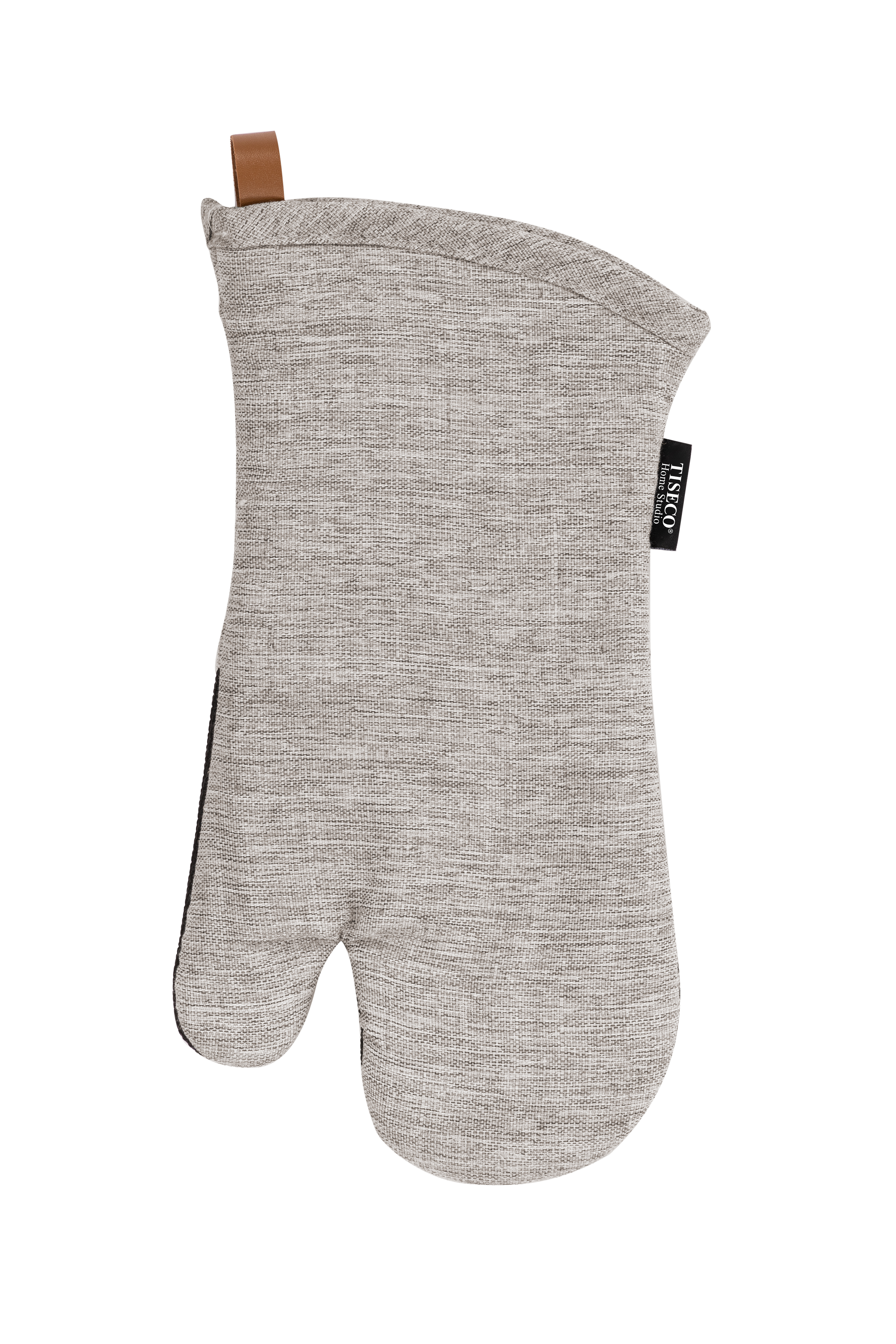 Oven glove (1R + 1L) HERCULES, 17x33cm, taupe