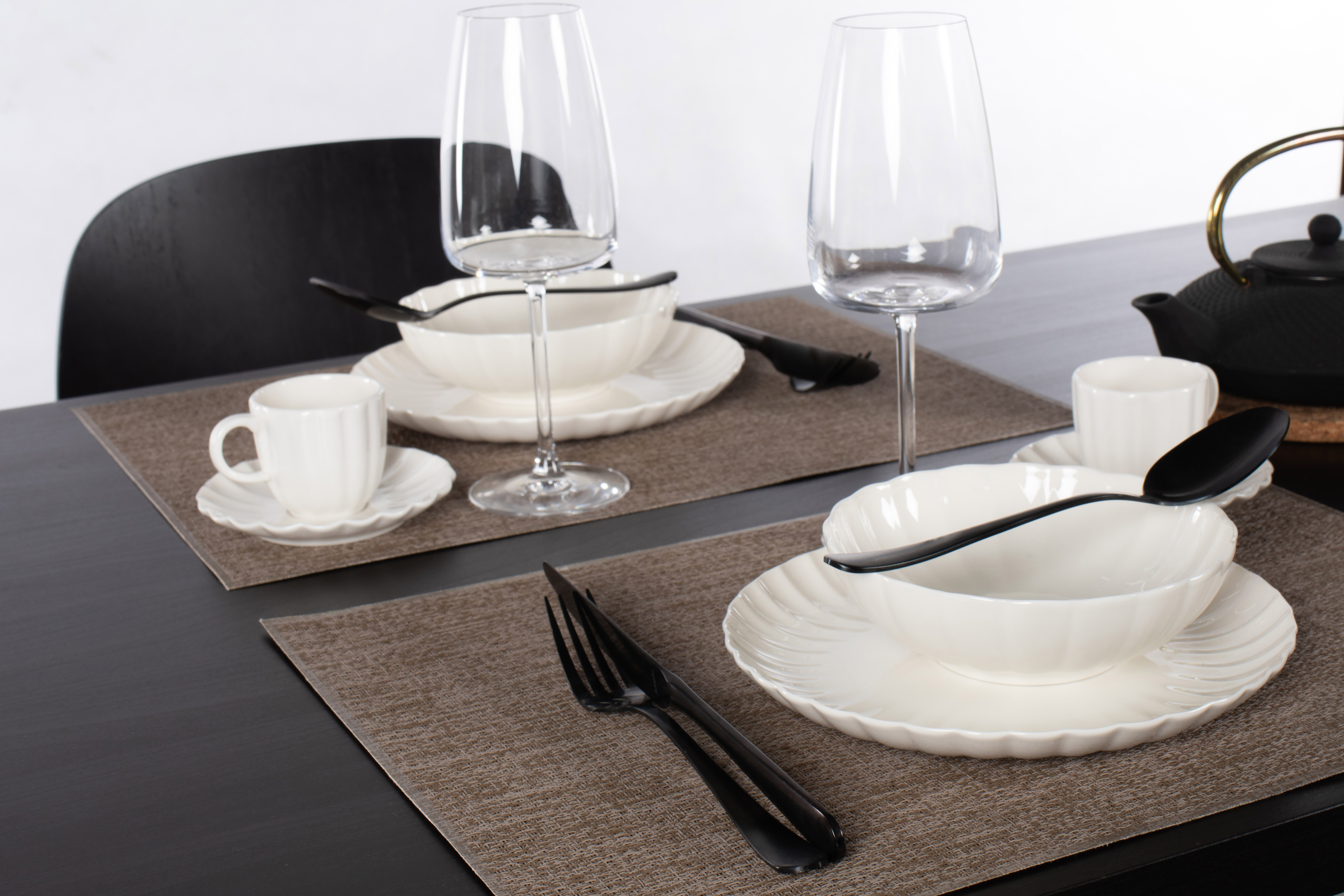 Set de table PURUS - Microban® - 33x45 cm, cappucino