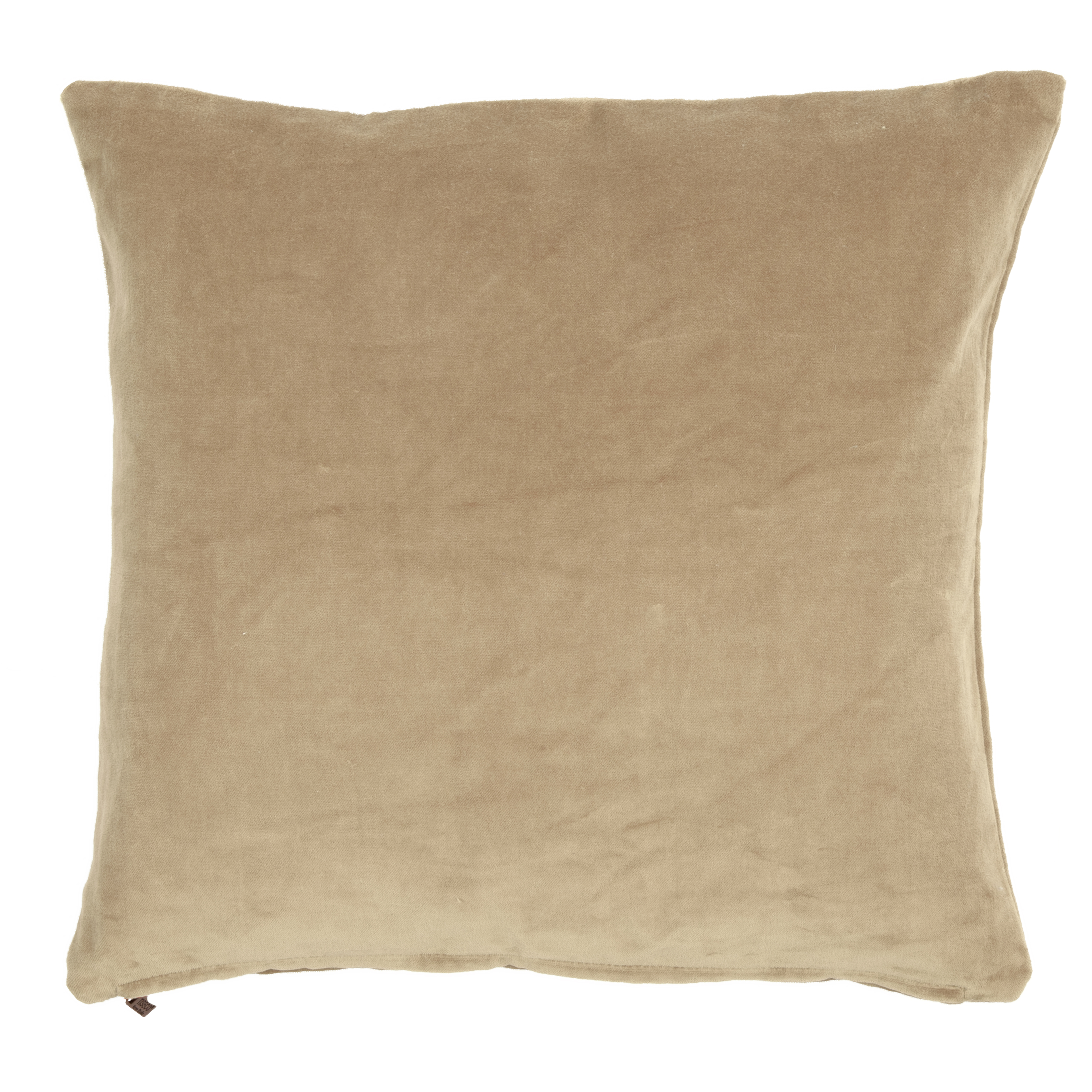 Cushion (filled) COTTON VELVET 45x45cm, sand