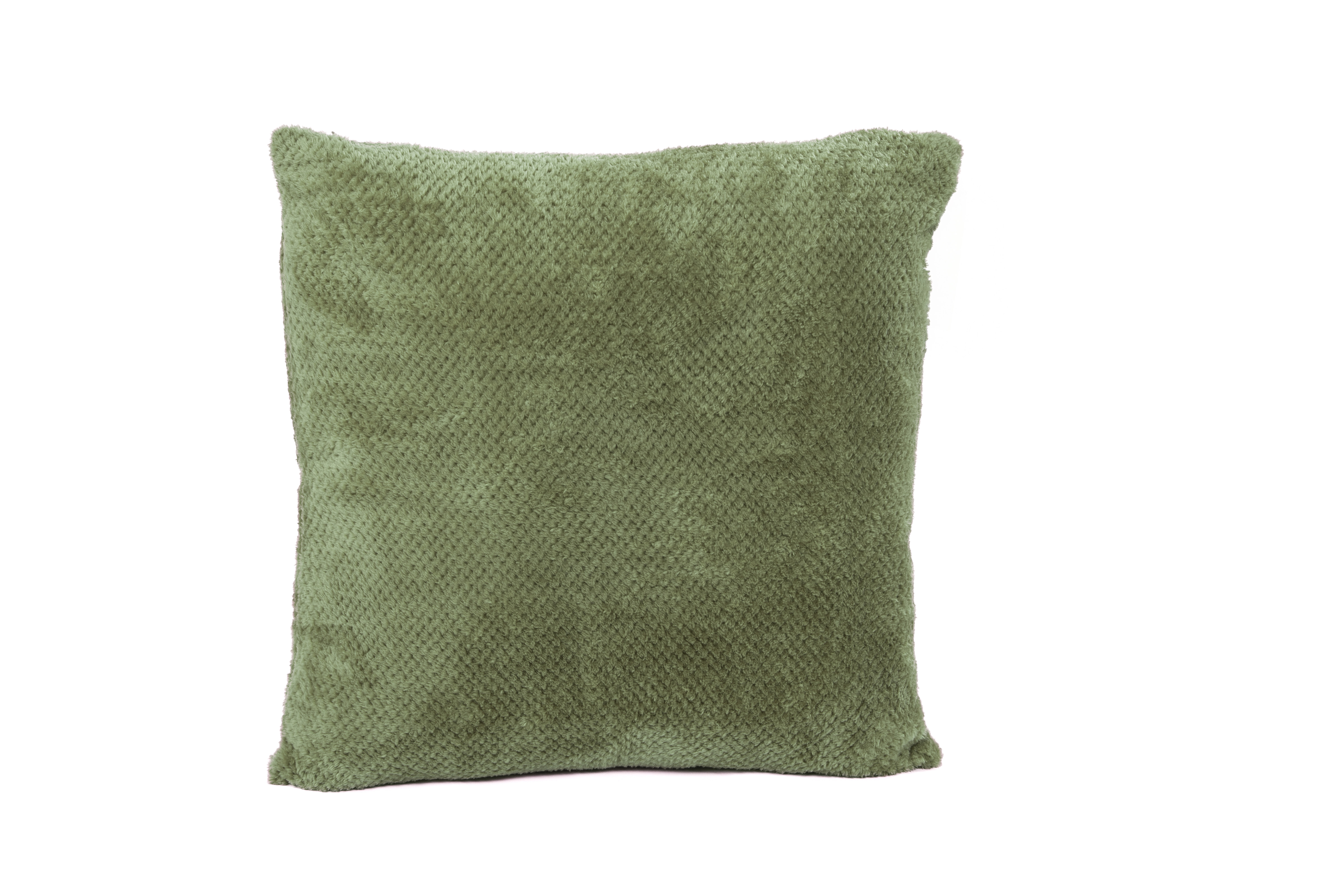  Sierkussen (gevuld) PIPPA – jacquard flanel – 45x45 cm, eucalyptus groen