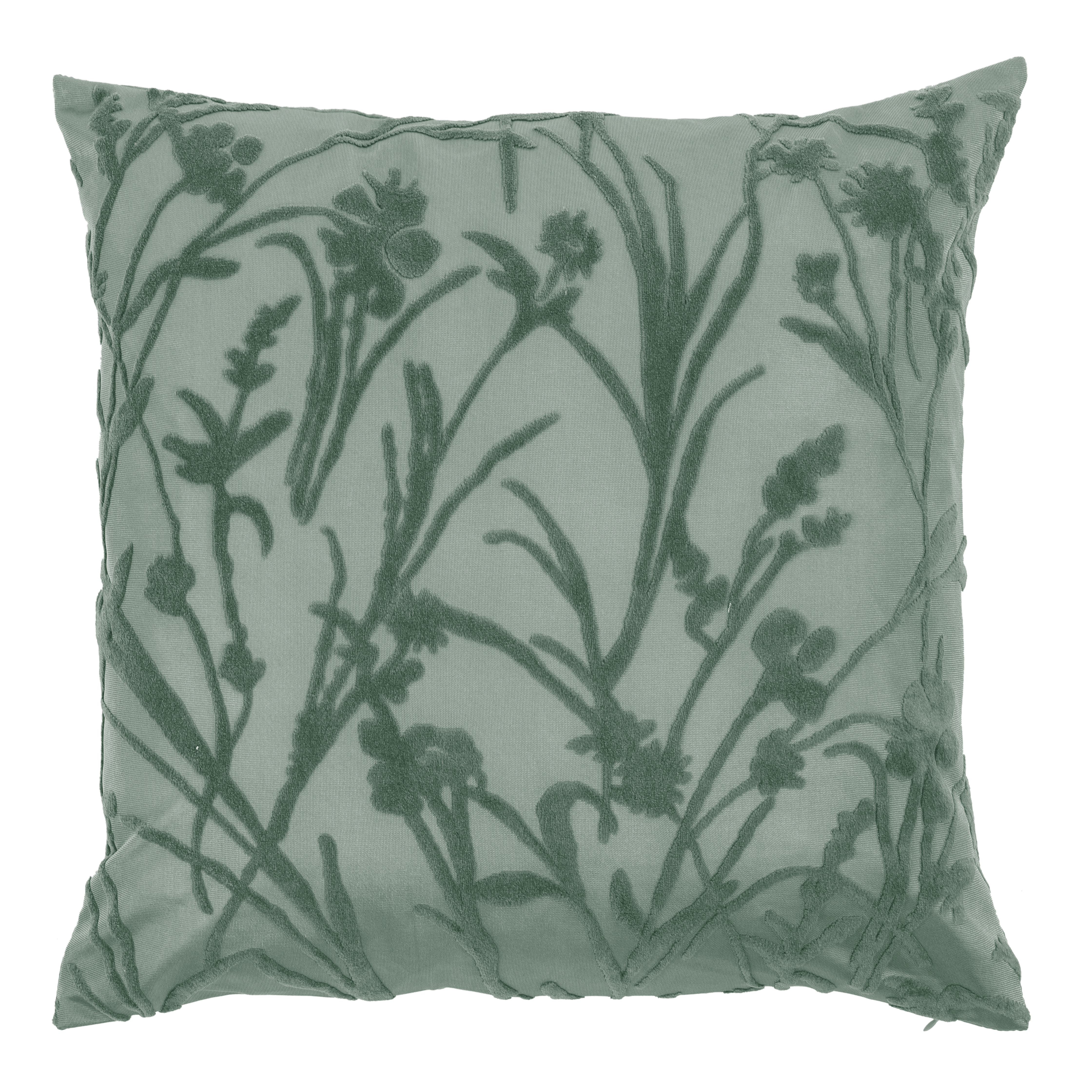 Cushion (filled) IRIS 45X45CM, sage green