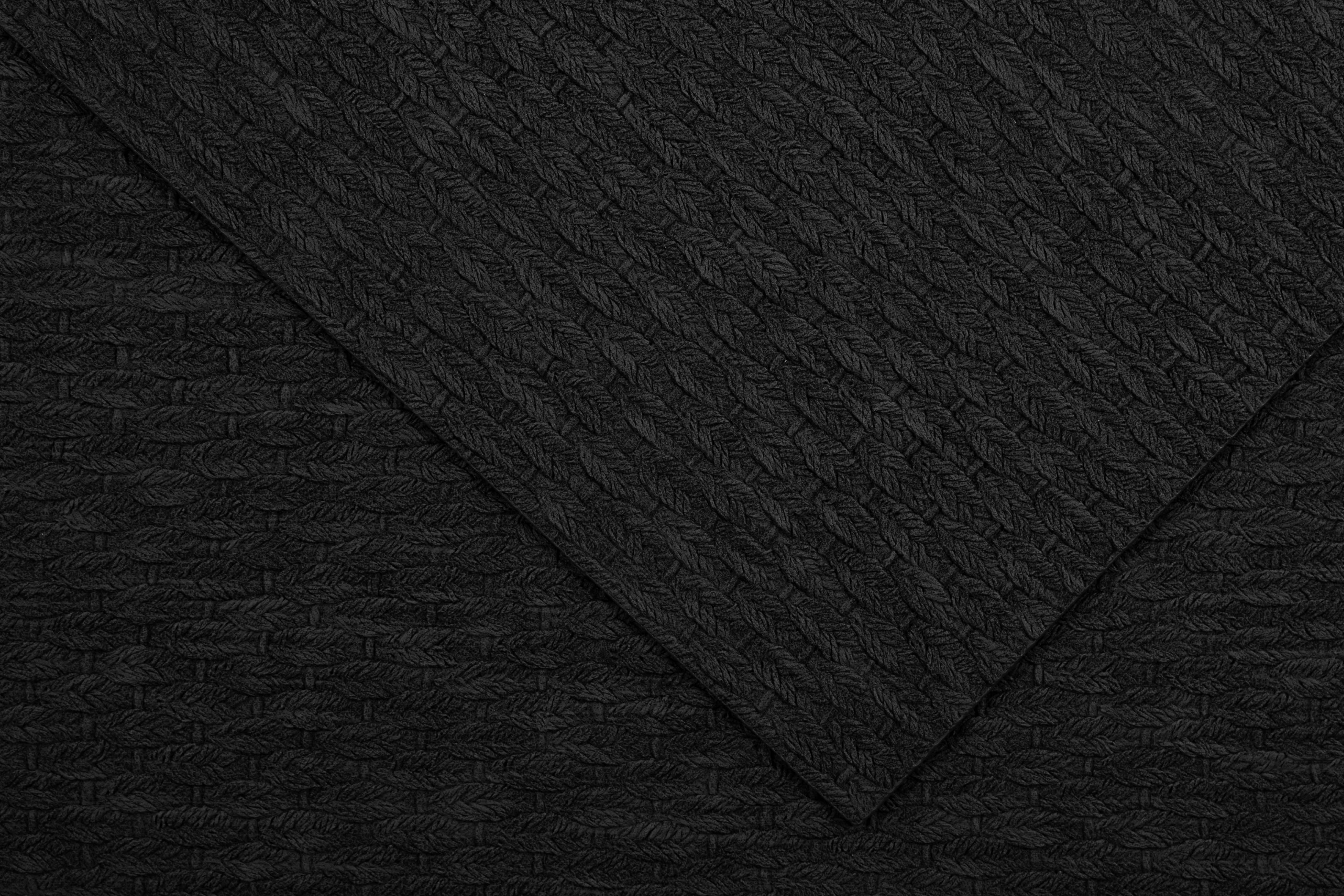 Placemat ARBIN - Leather look imitation- 45x33cm, black