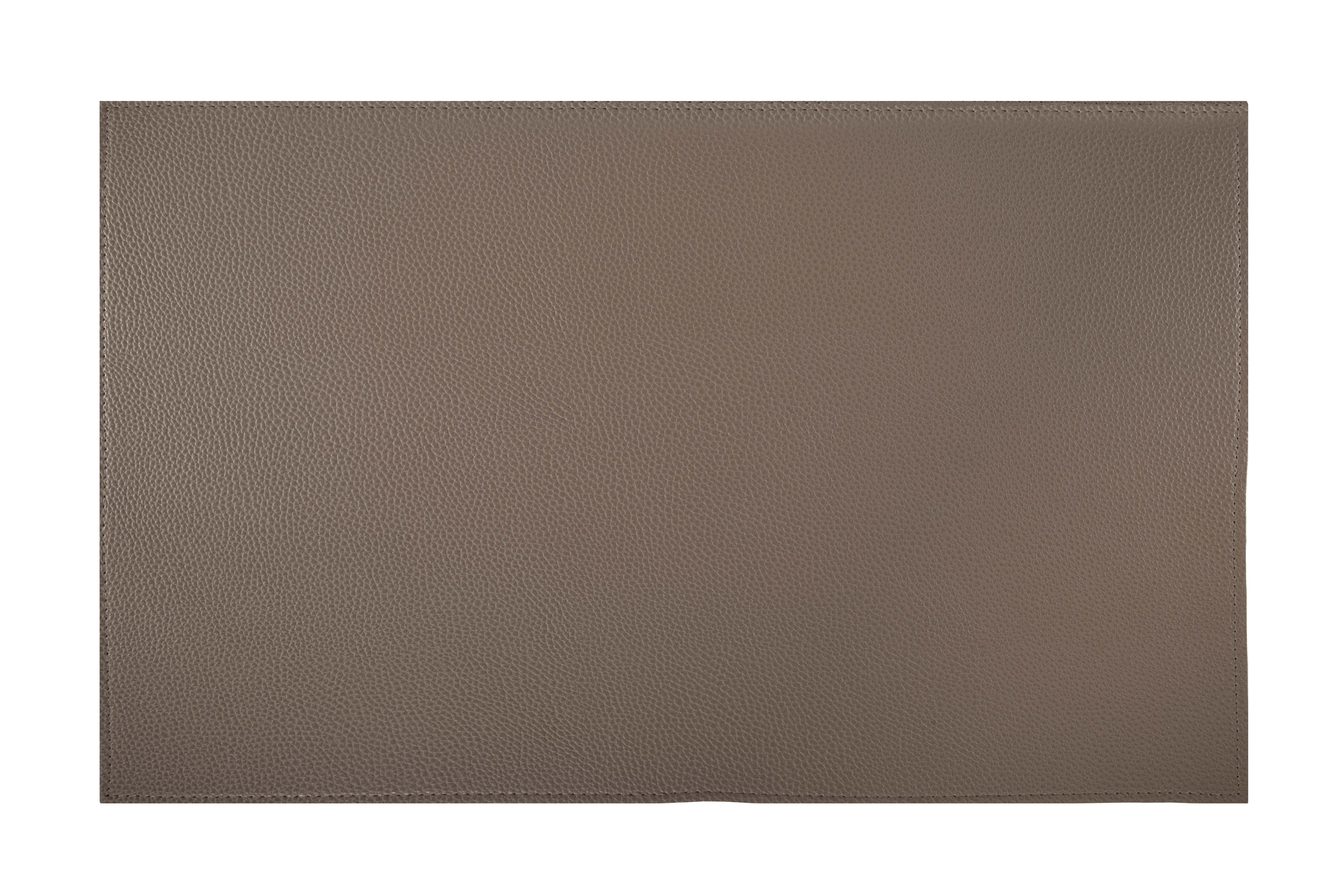 Placemat TRUDO - imitation leather - 33x45 cm, taupe