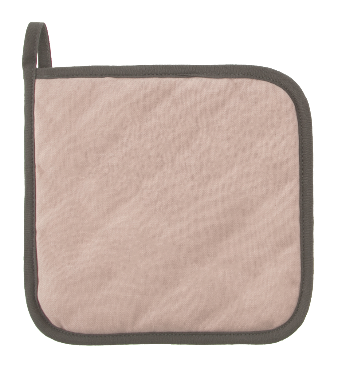 Potholder solid 20x20, J-hook, sand, set2