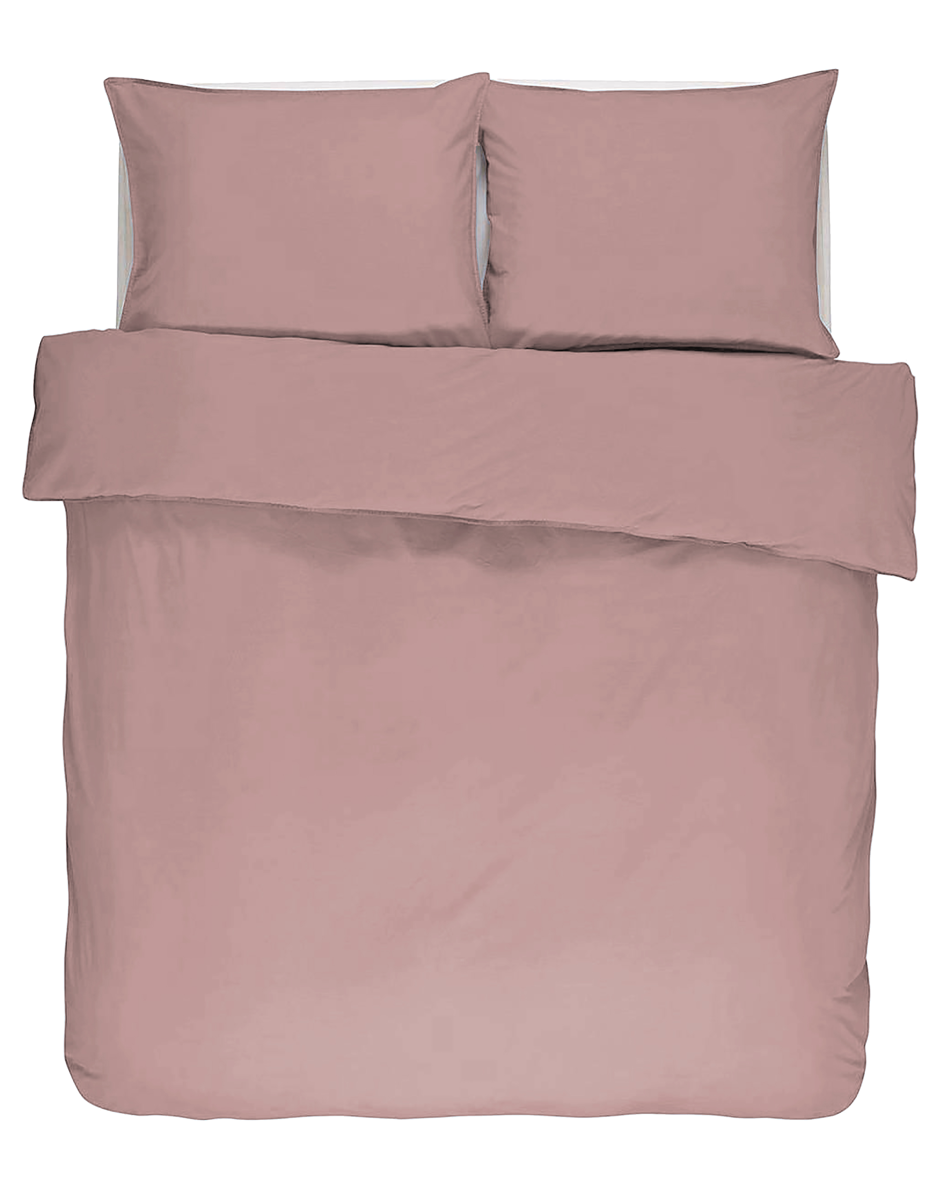 Duvet cover  IRIS, Stone washed uni cotton, 240x220, mauve