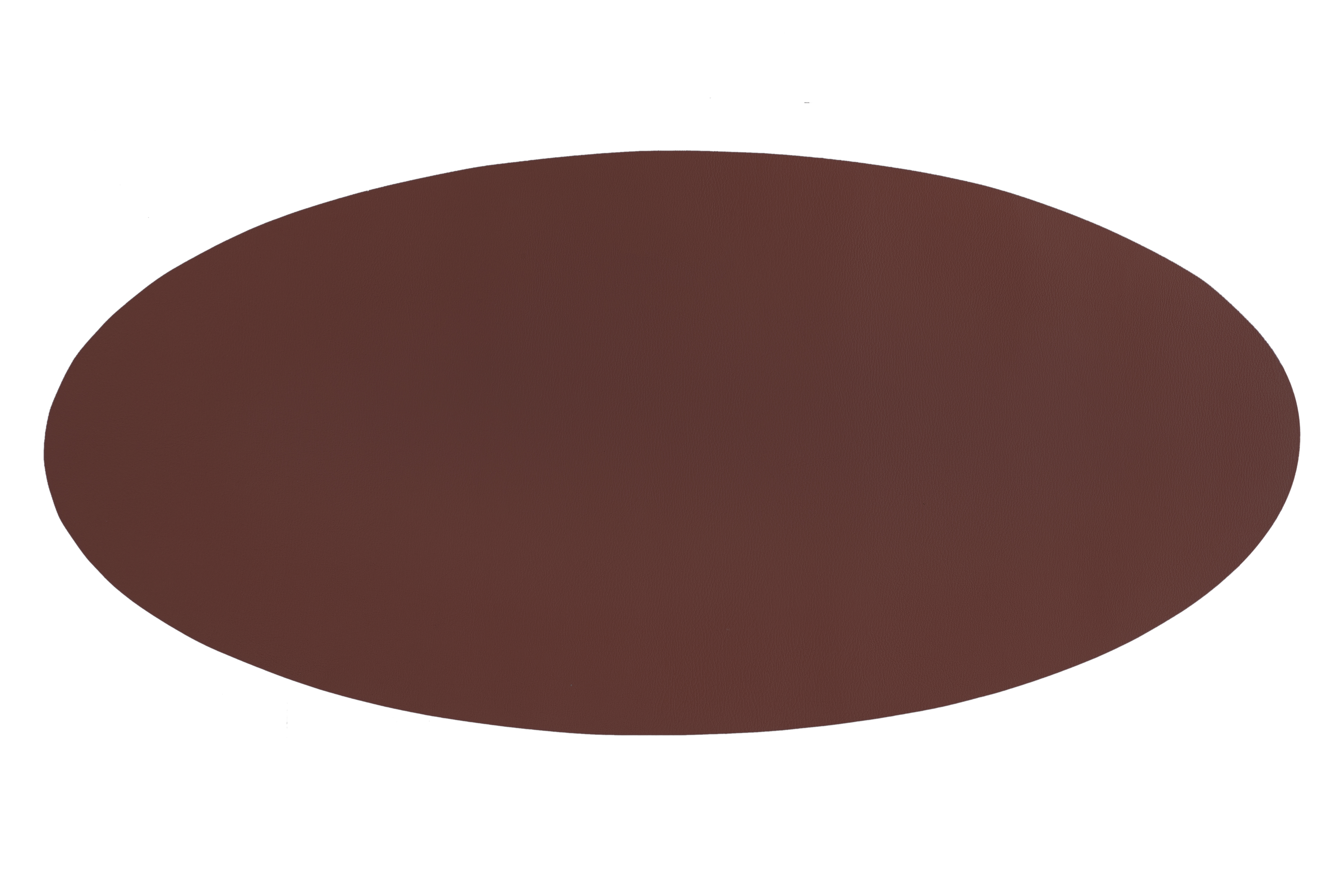 Centerpiece mat oval -Leather look imitation  33X70cm, red
