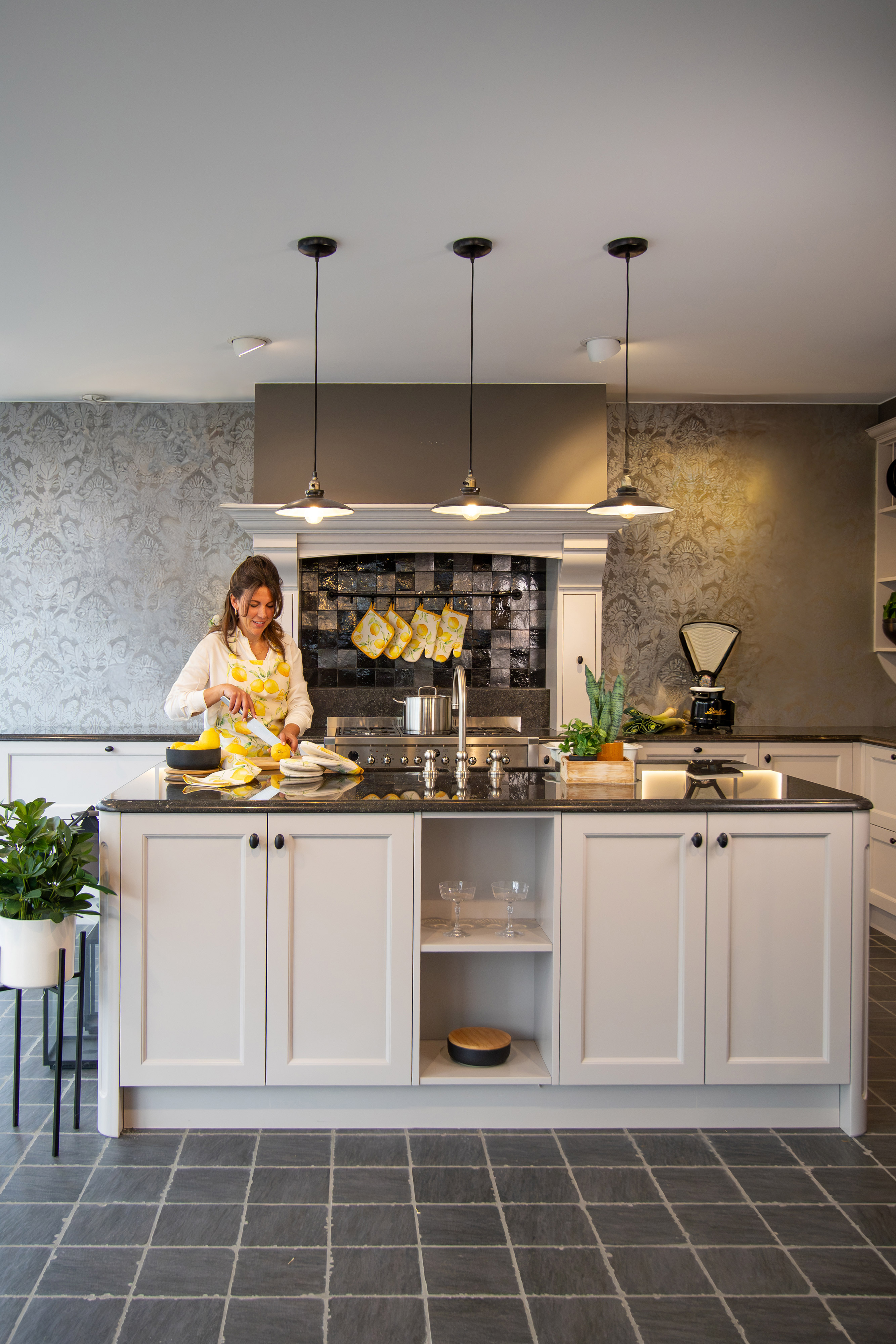 Gant de cuisine (1L+1R) VIVA - 18x28 cm, citrons