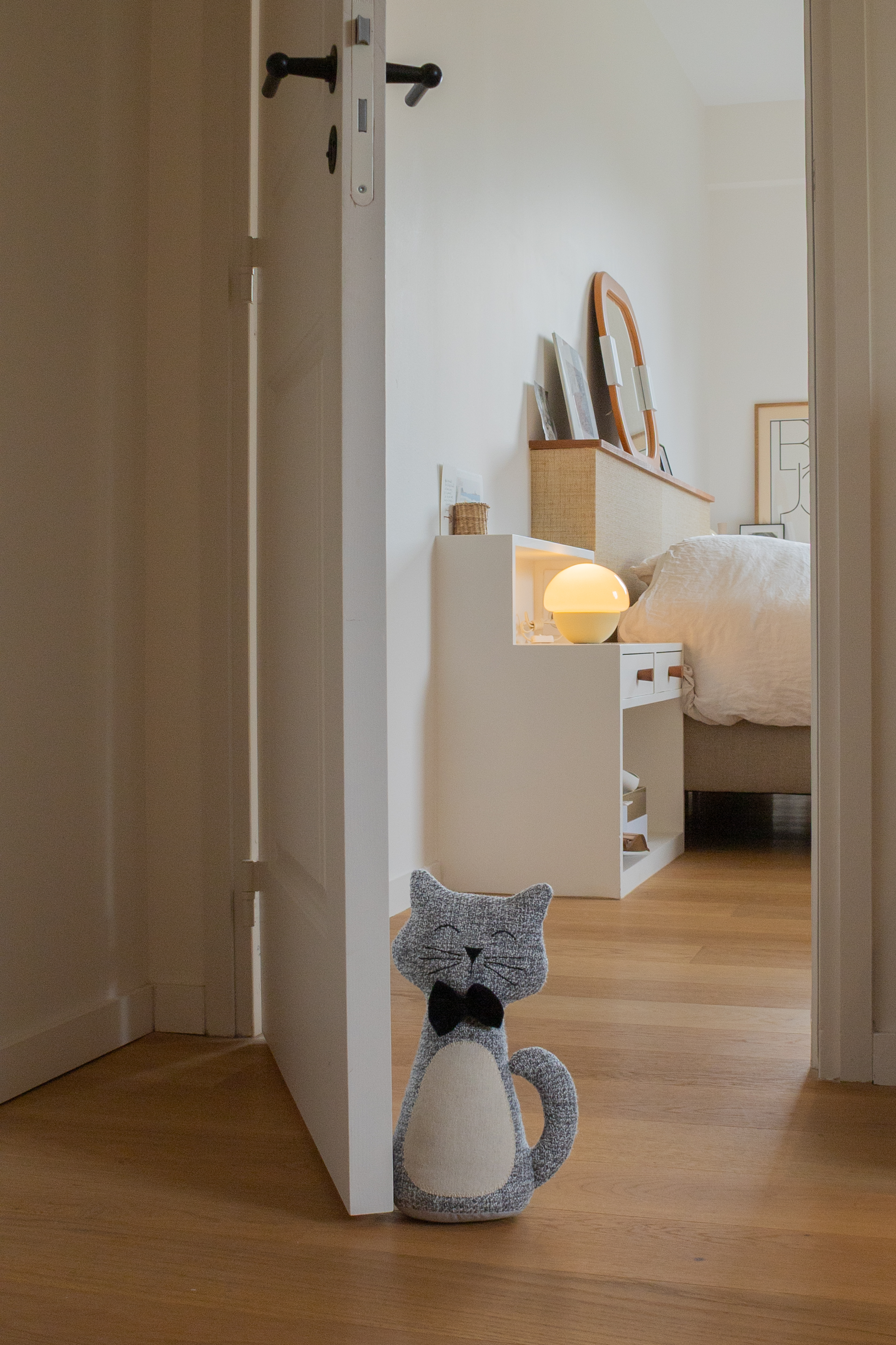 Doorstopper CAT- 30cm - lightgrey