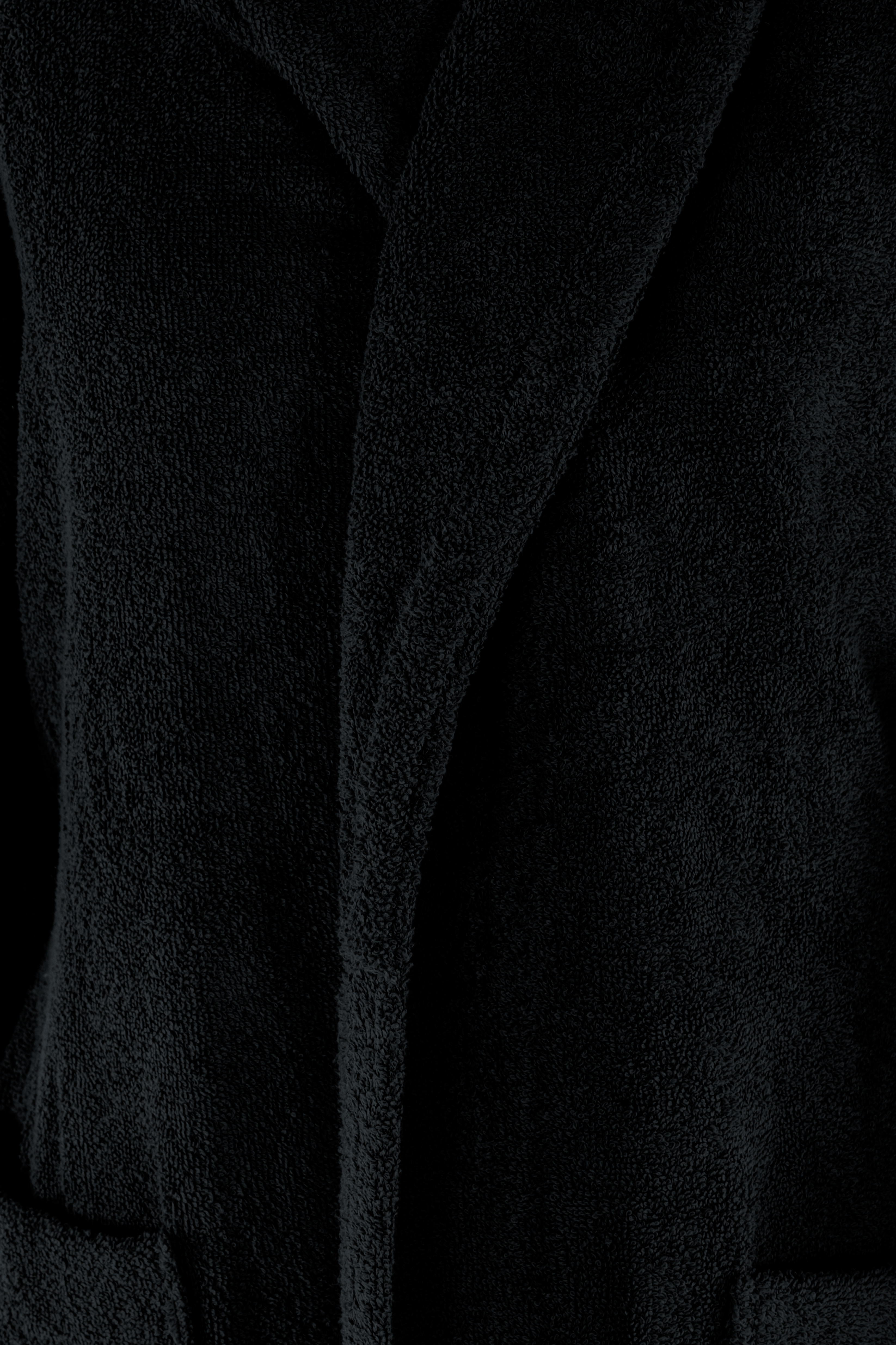Bathrobe DELUX - L/XL, black