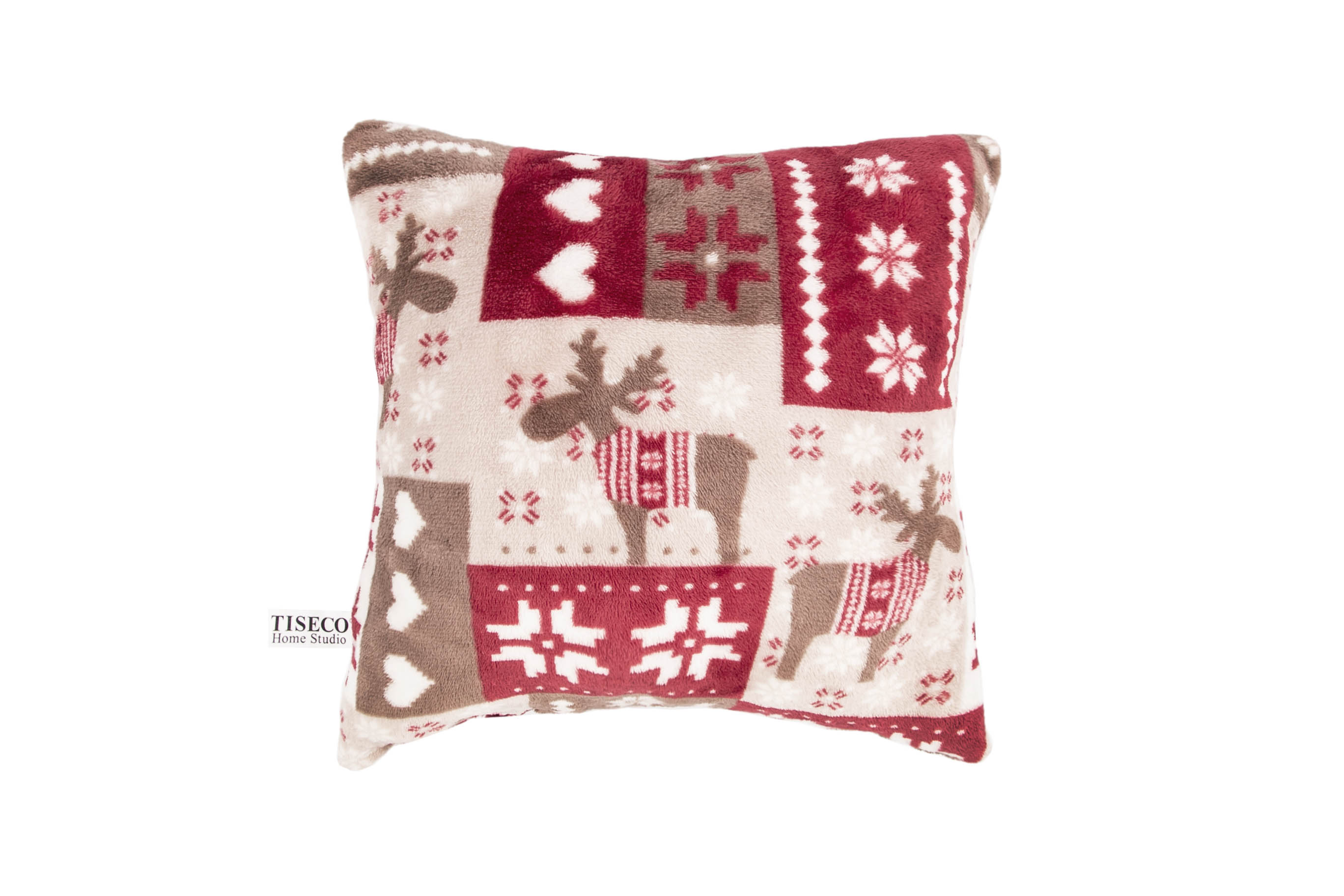 Cushion (filled) Microflannel, 40x40cm, X-MAS