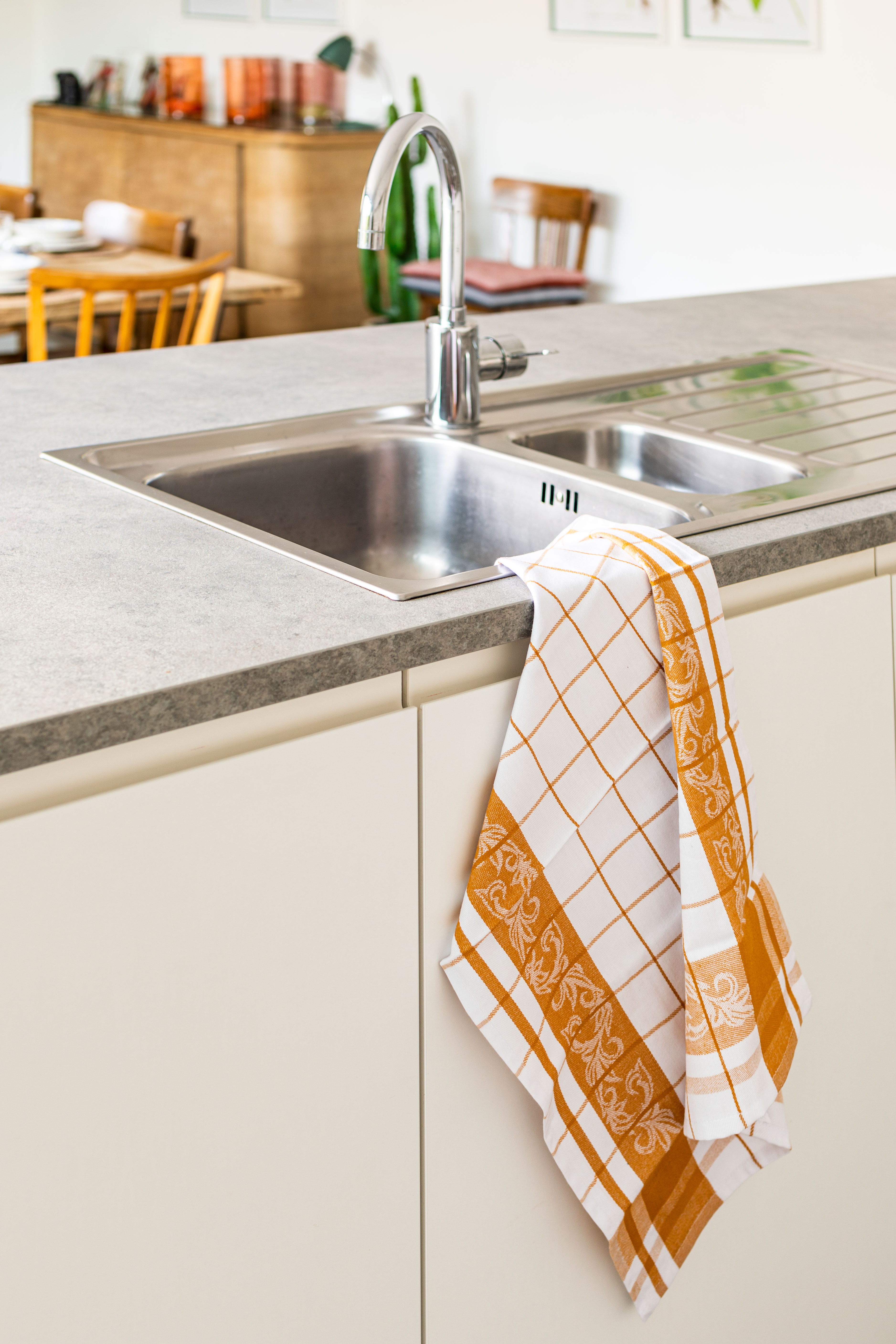 Kitchen towel PHARAO ARABESQUE - SET/3 - 50x70 cm, camel
