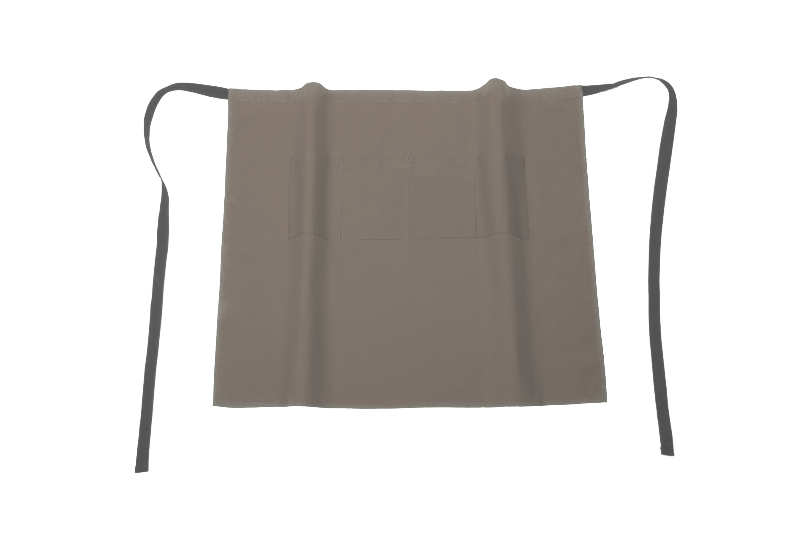 Tablier Bistro, 4 poches, 105x85 cm, taupe