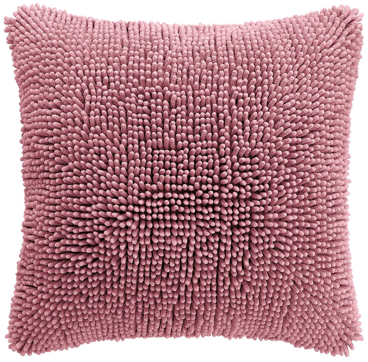 Coussin (rempli) Shaggy Oudroze,  front+back + zipper