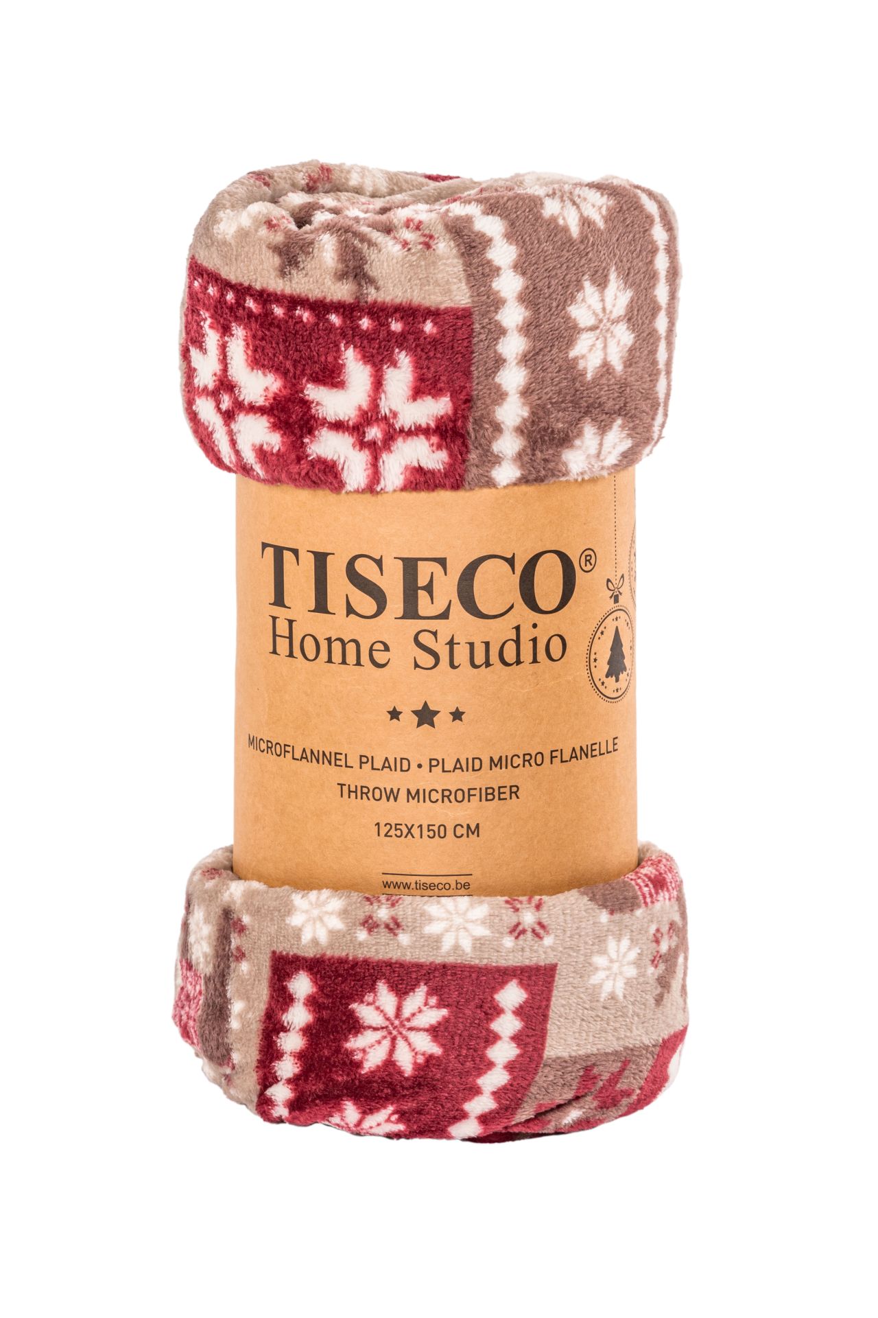 Tiseco Plaid Home Studio Cosy Light Grey-240 x 220 cm